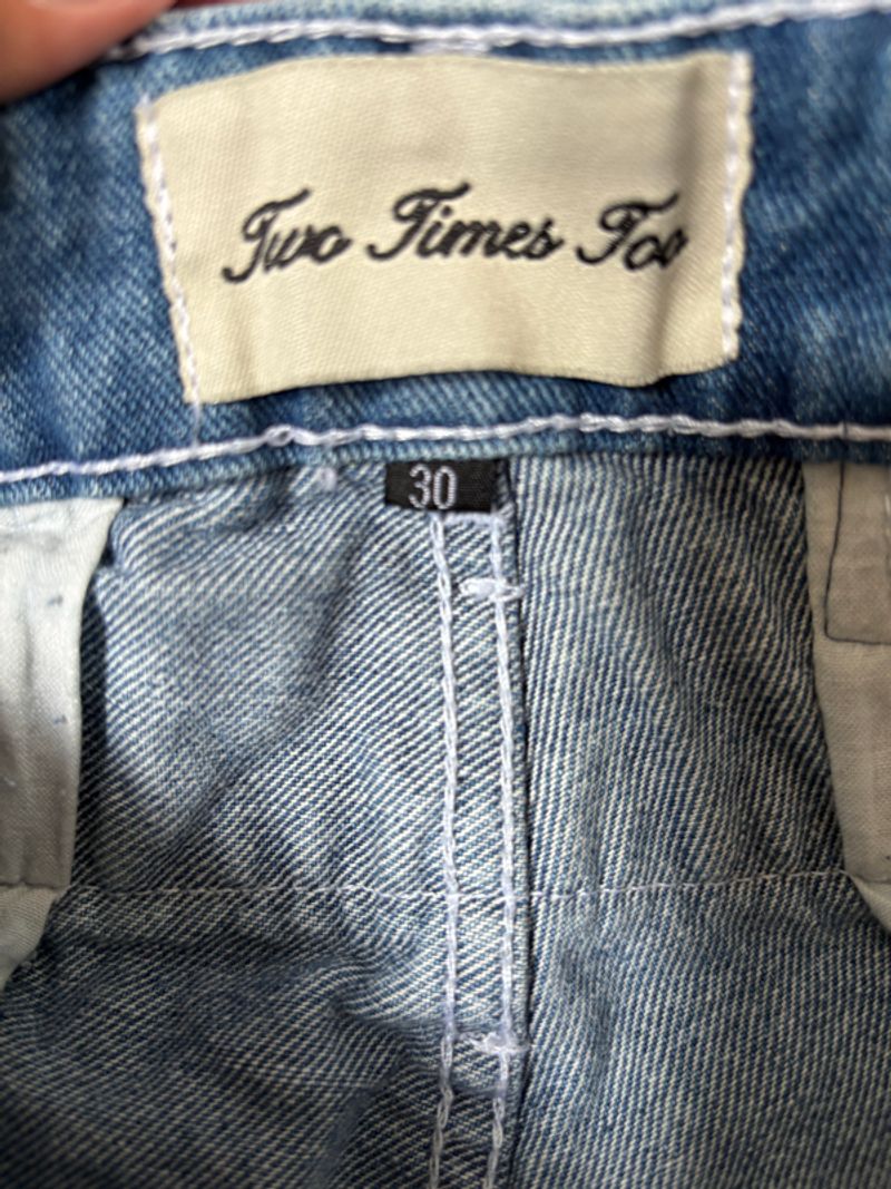Double knee jorts denim blue 16oz by 2timestoo, foto 9