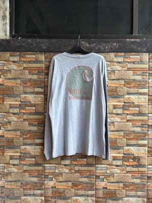 [Termurah] Carhartt  Longsleeve Big Logo Pocket