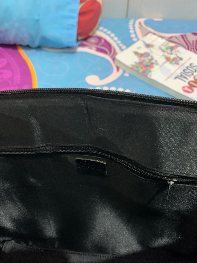 Black Croc Texture Shoulder/Tote Bag, foto 7