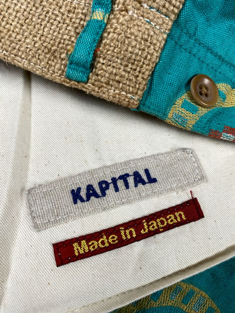 Pattern Backstrap Pants by Kapital, foto 6