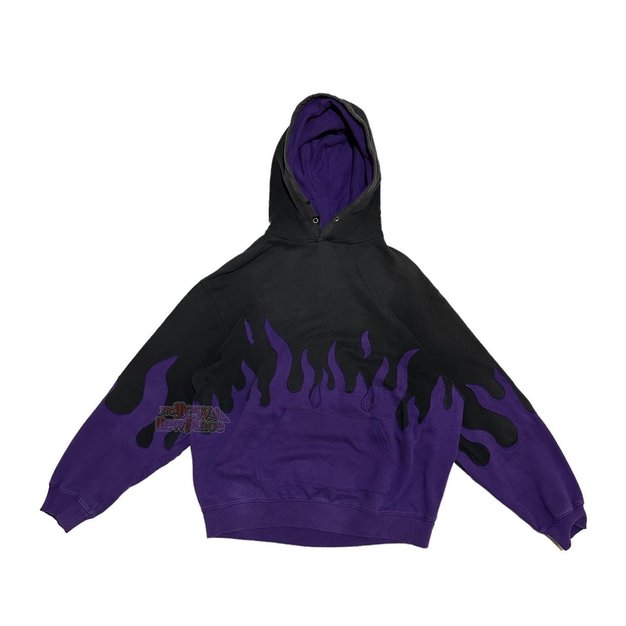 Hoody Pria purple black, foto 3