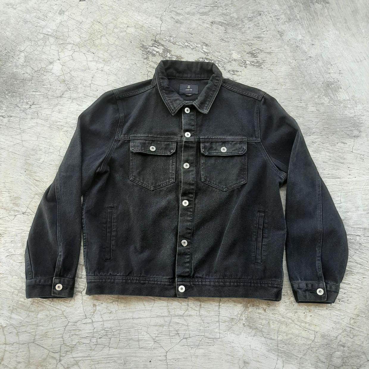Streetwear Denim jacket Pria black