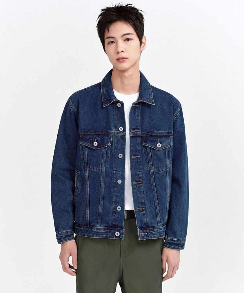 TRUCKER DENIM JACKET VIVA STUDIO BLUE INDIGO, foto 9