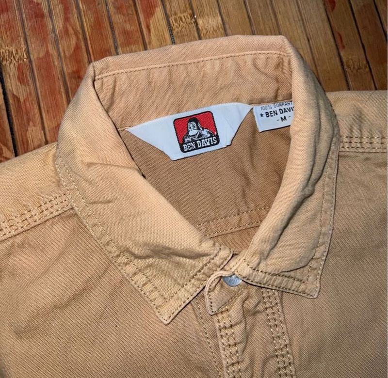 BEN DAVIS EMBROIDERED LONG SLEEVE WORK SHIRT, foto 4