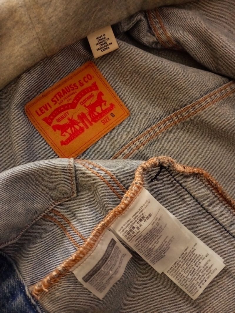 Jacket trucker Levi's hybrid hoodie, Size S, foto 5