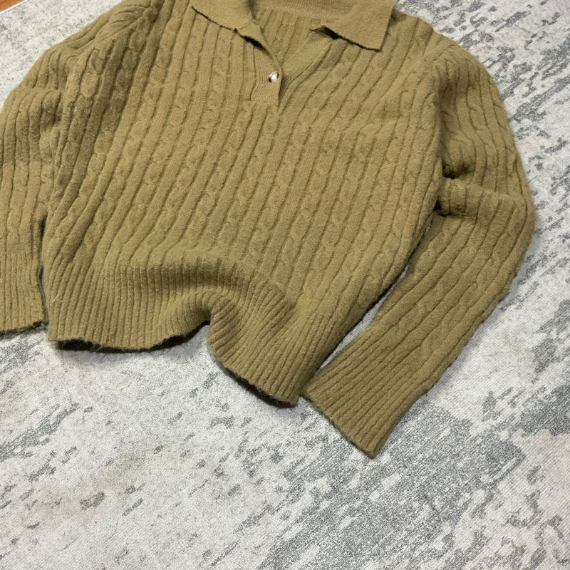 Sweater rajut kepang, foto 3
