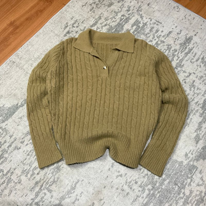 Sweater rajut kepang, foto 2