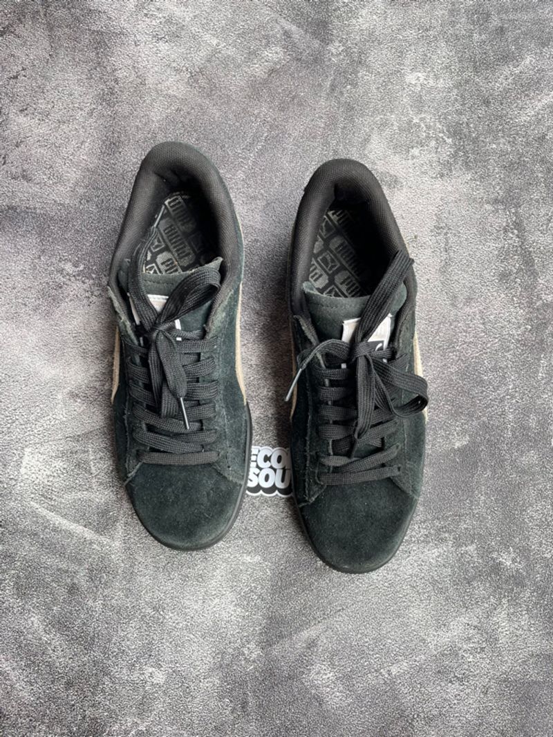 Sepatu Puma Suede Classic Black Pink, foto 3