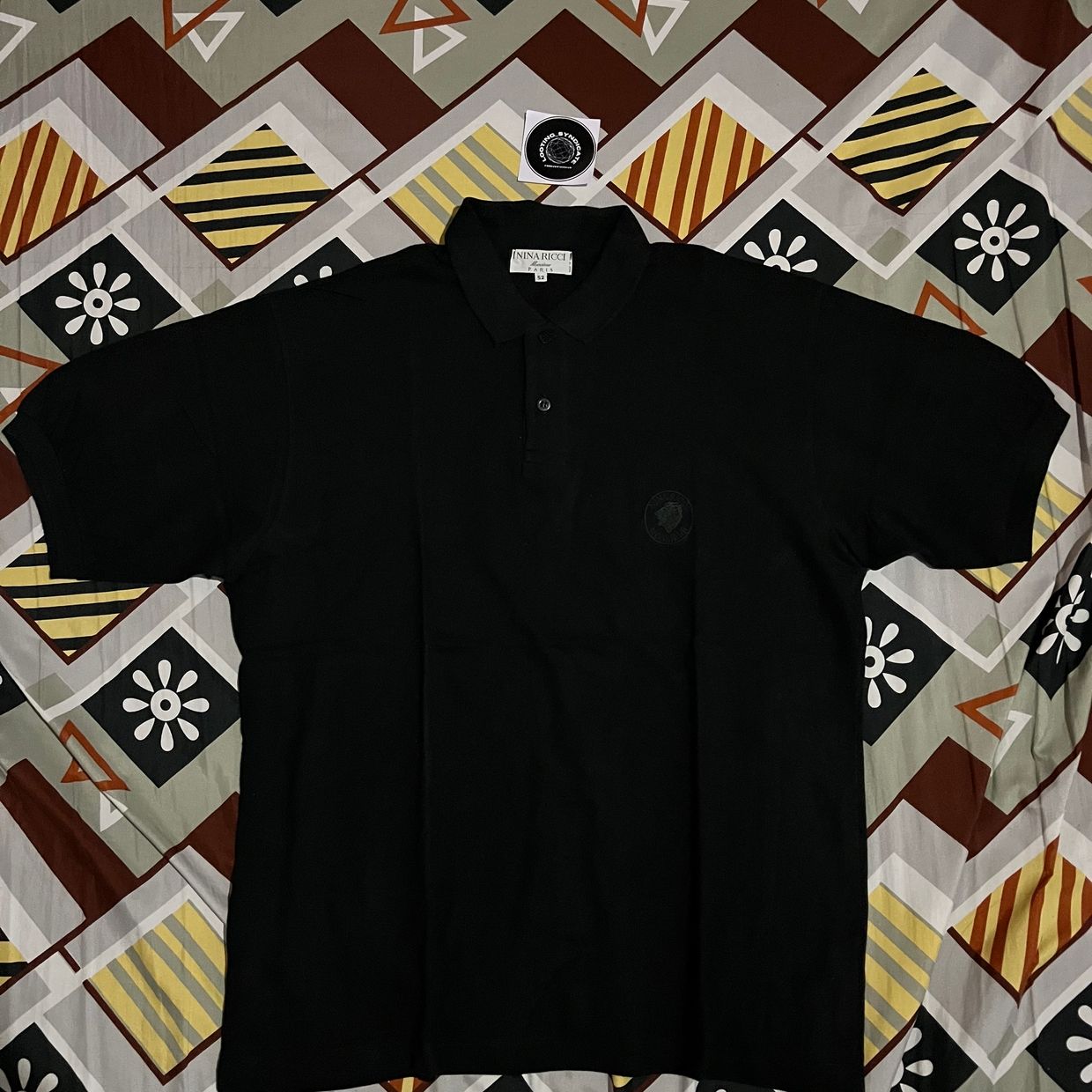 Nina Ricci Luxury Casual Polo shirt Pria black