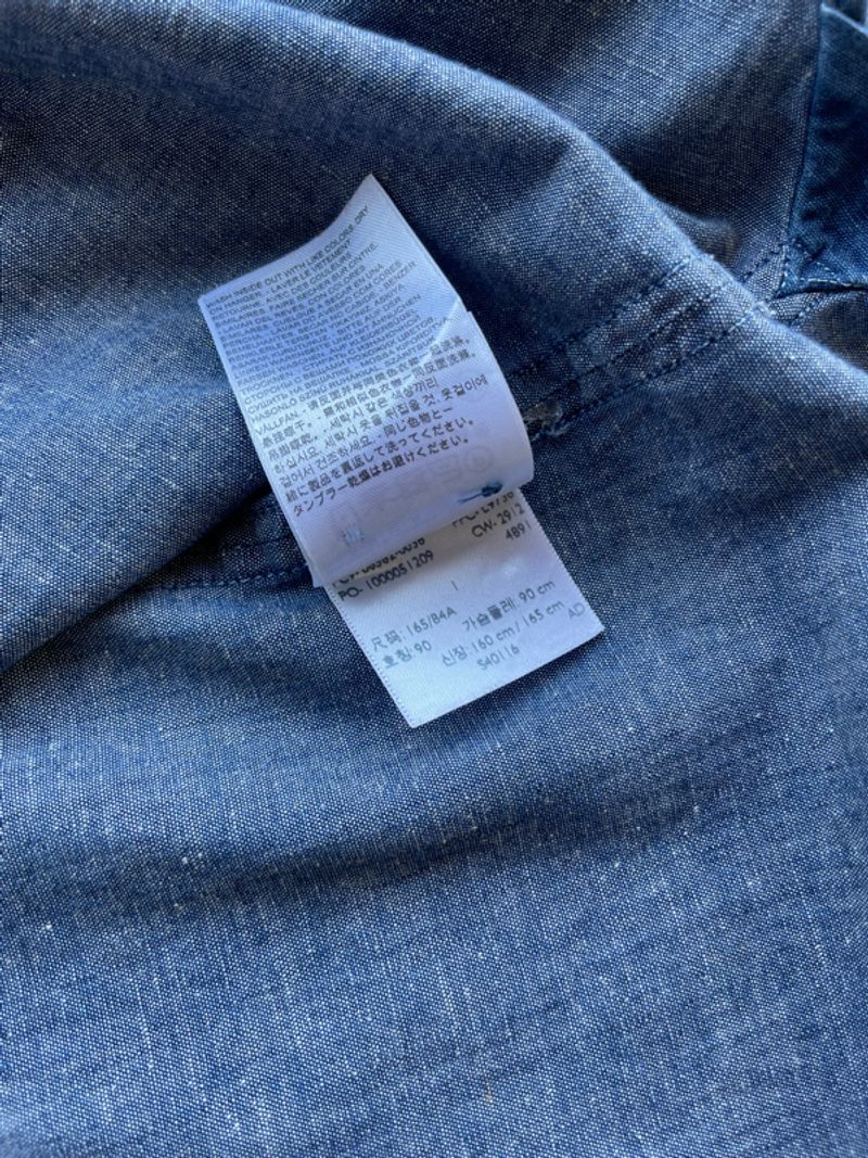 LEVIS MADE & CRAFTED CHAMBRAY  WORKSHIRT INDIGO DYE, foto 9