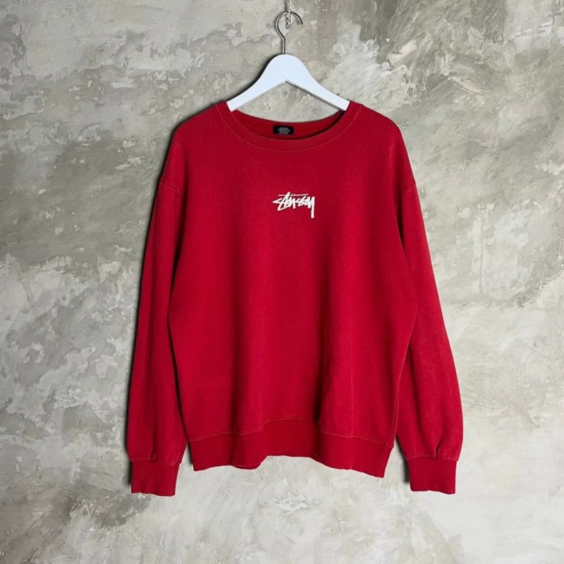 Stussy sweater red logo center, foto 7