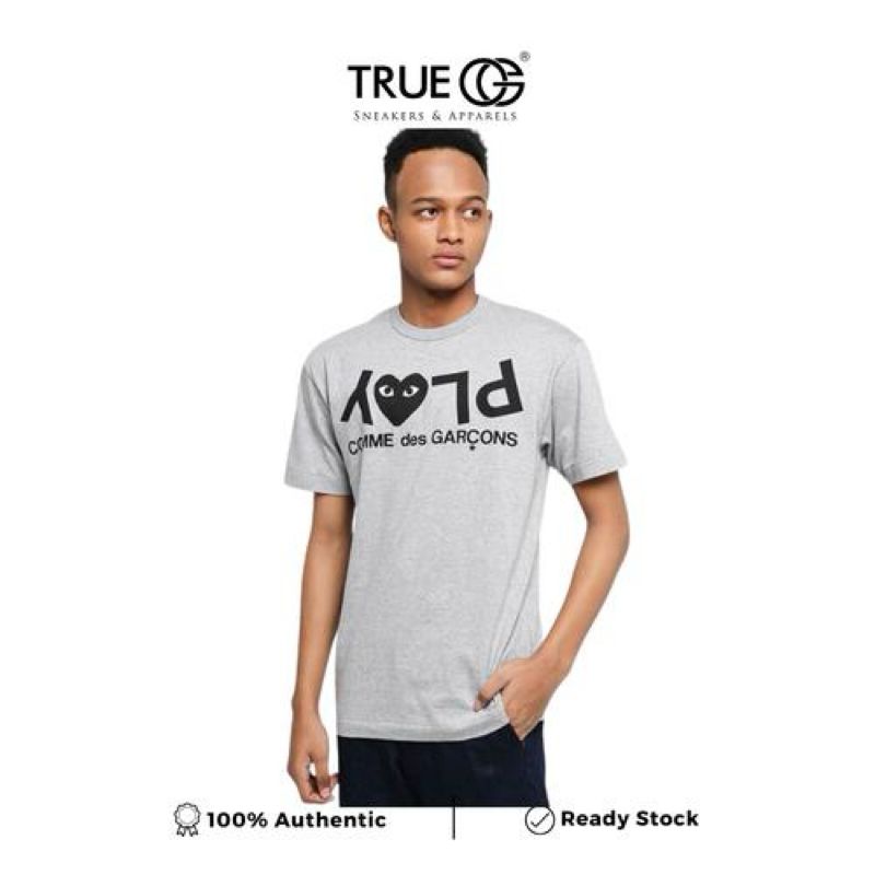 kaos play cdg comme des garcons tshir-t, foto 2