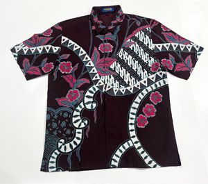 Kemeja Batik Formal Ungu