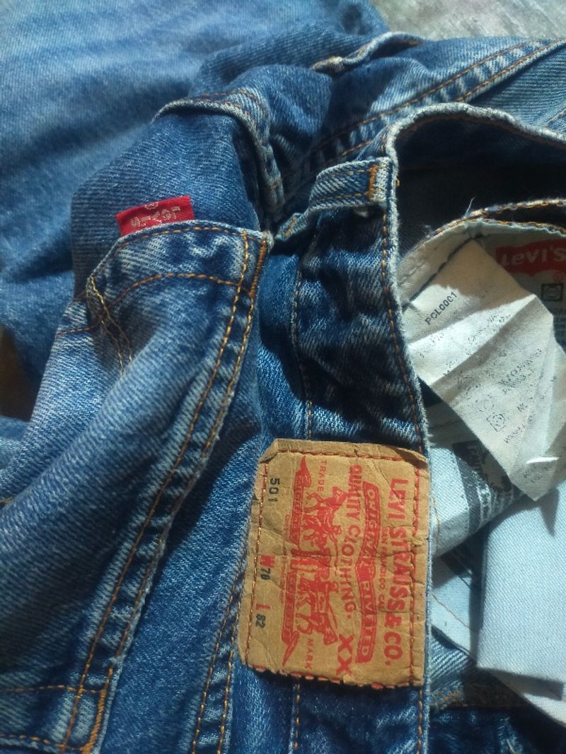 Levis 501 blue jeans, foto 4