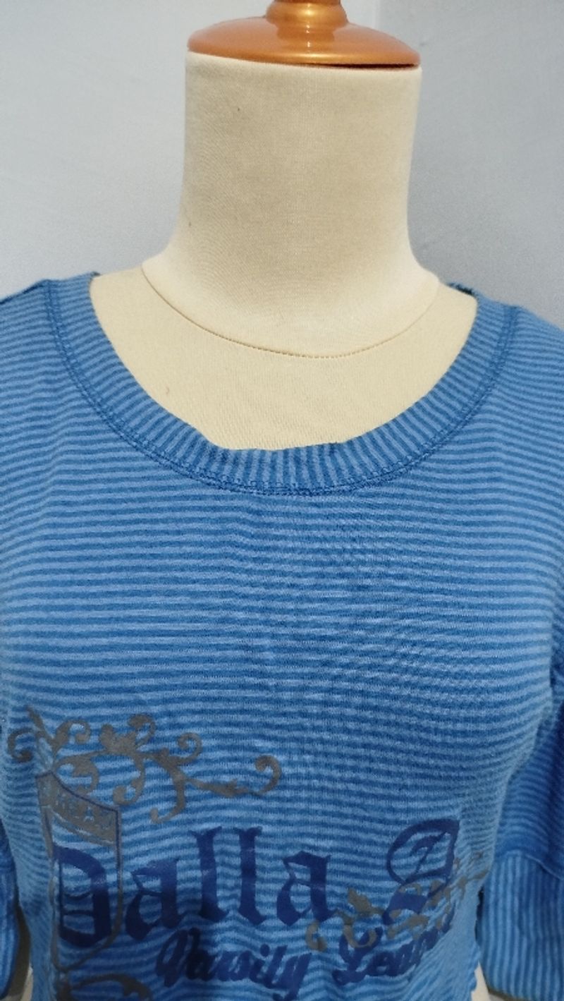 Croptop Y2k - Atasan Crop Blue, foto 3