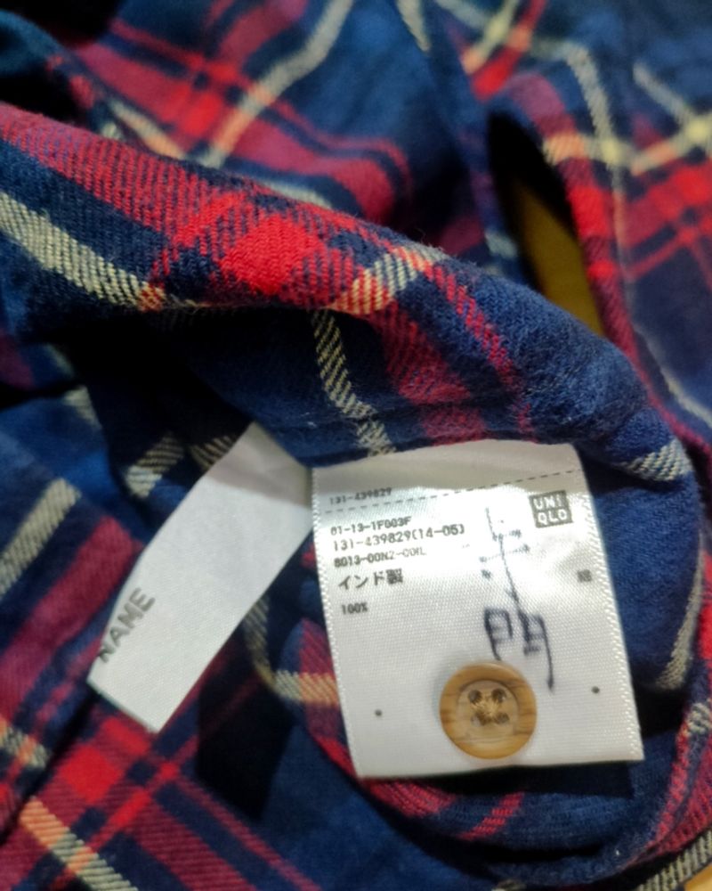 Kemeja Flanel Uniqlo, foto 3