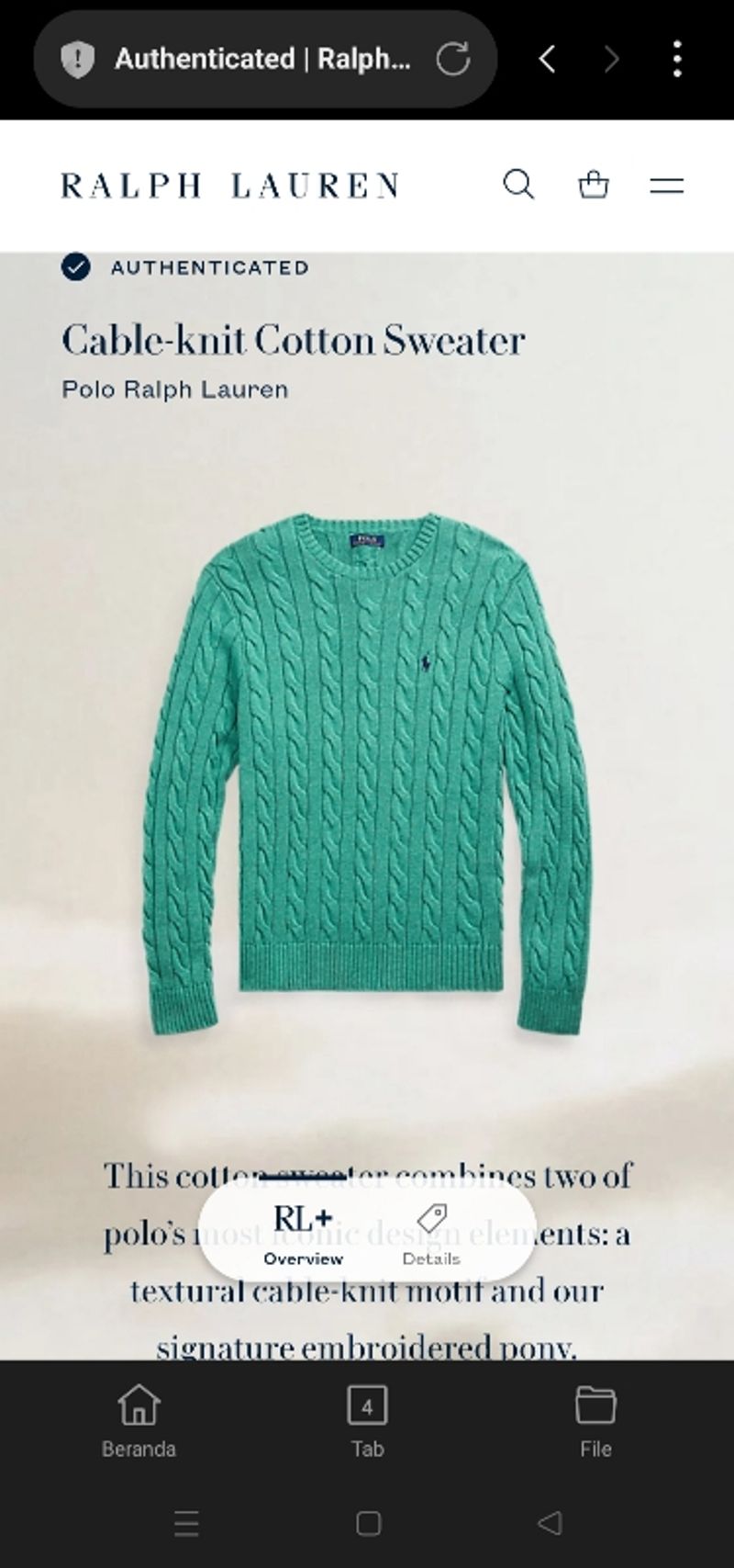 Cable Knit Ralph Lauren, foto 5