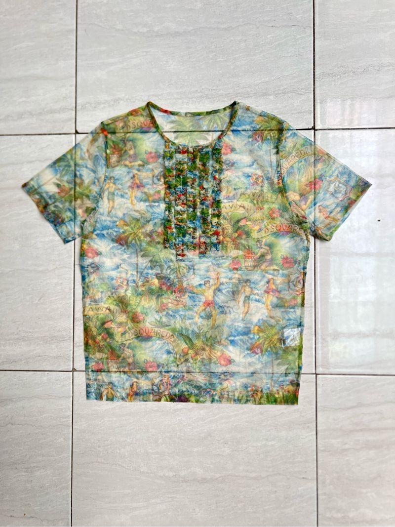 DSQUARED2 Hawaii Mesh T-shirt, foto 4
