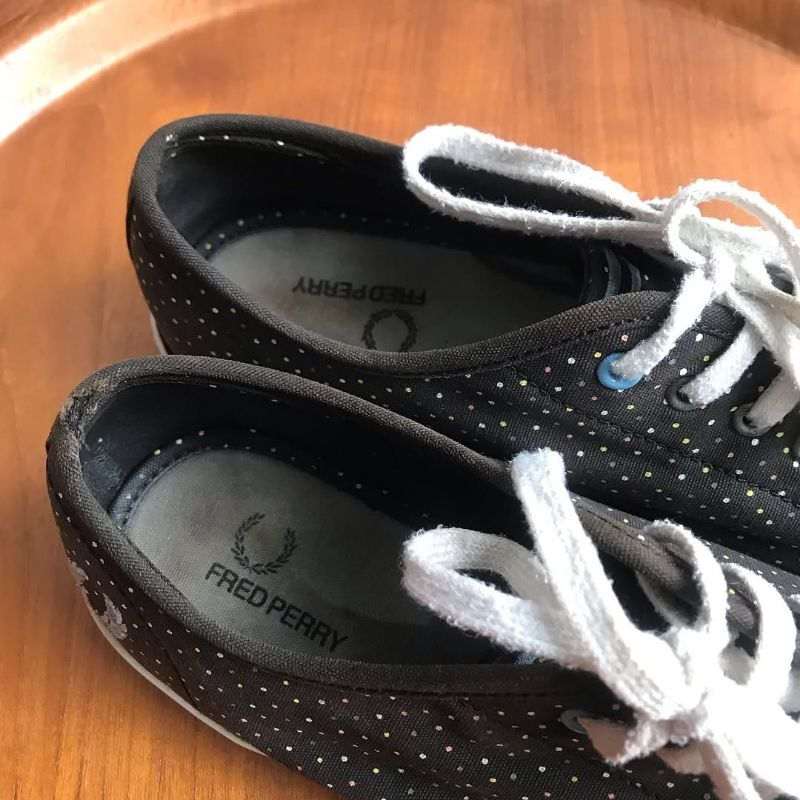The Original Fred Perry Phoenix Polka Dot Trainers Plimsoles, foto 6