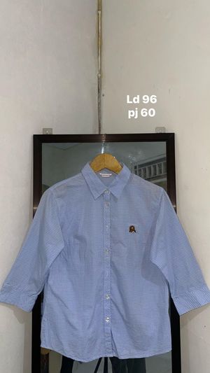 kemeja model garis kotak