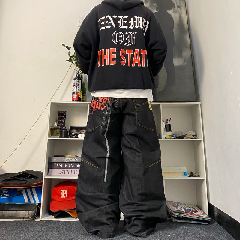 Y2k BAGGY JEANS BIGPOCKET, foto 3