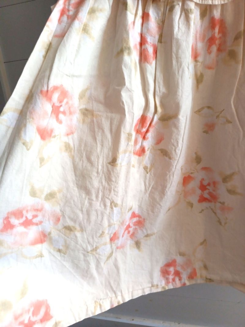 Dress ruffle bunga vintage anak, foto 5