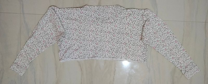 Sweater crop top floral, foto 4