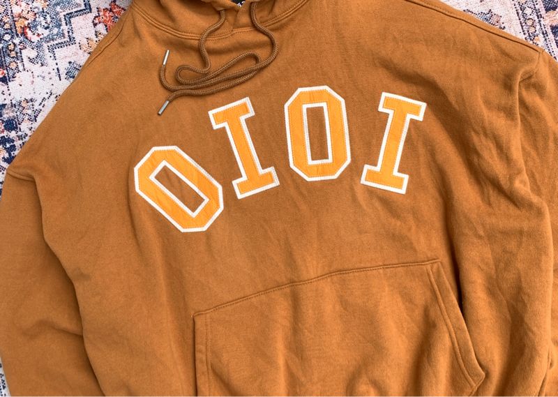 5252 O!Oi Brown Hoodie boxy, foto 3