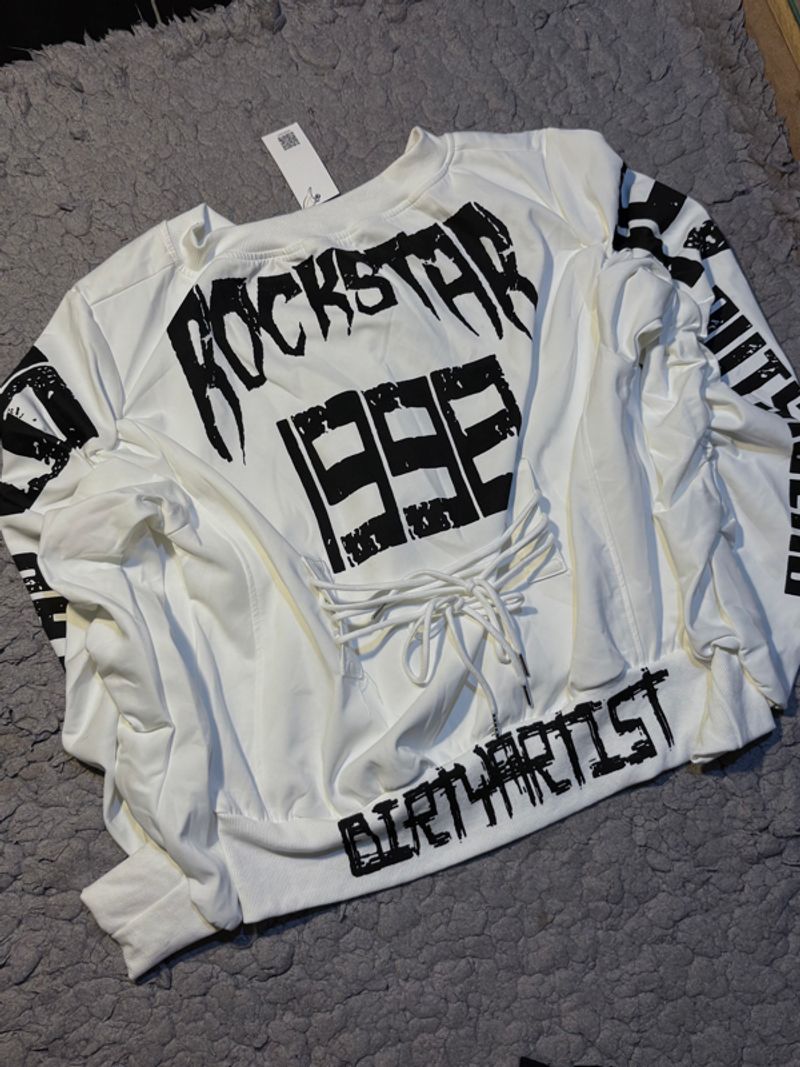 OVERSIZED WHITE SWEATER, foto 4