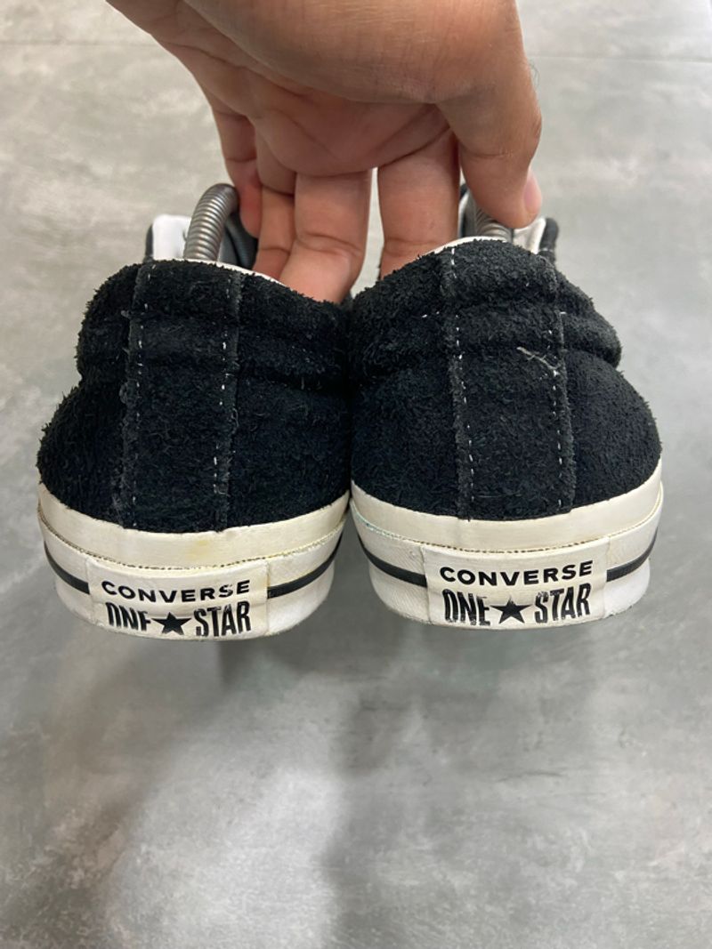 Converse One Star OX Suede Black White Second Original, foto 7