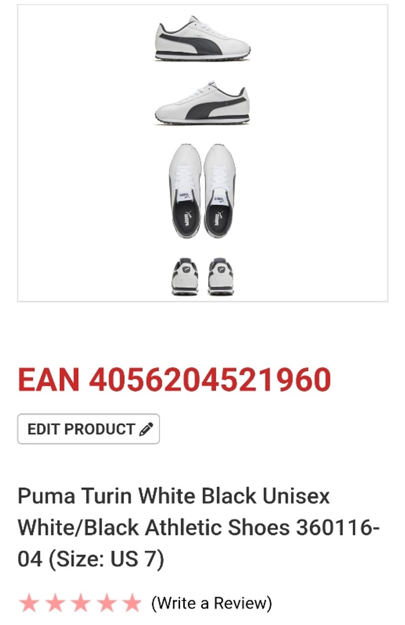 Puma Turin White Black, foto 7