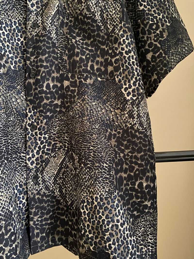 Leopard shirt silk vintage, foto 4
