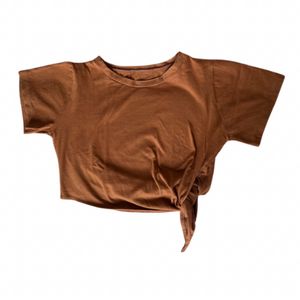 tie baby tee in small