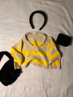 Yellow stripes top