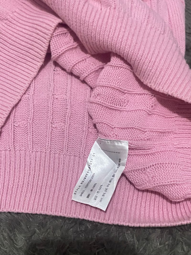 Authentic Who A U Cable knit baby pink, foto 3