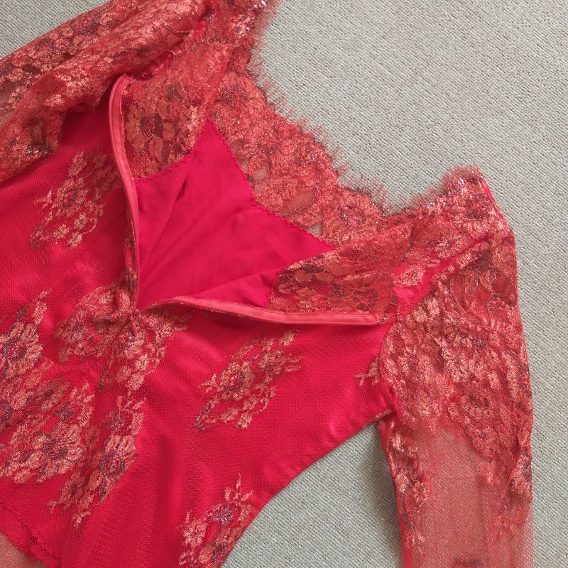Casual Kebaya Wanita red, foto 4