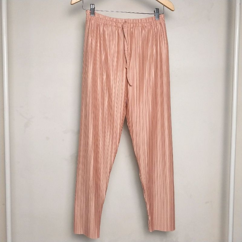 Celana Panjang Plisket Pink, foto 2