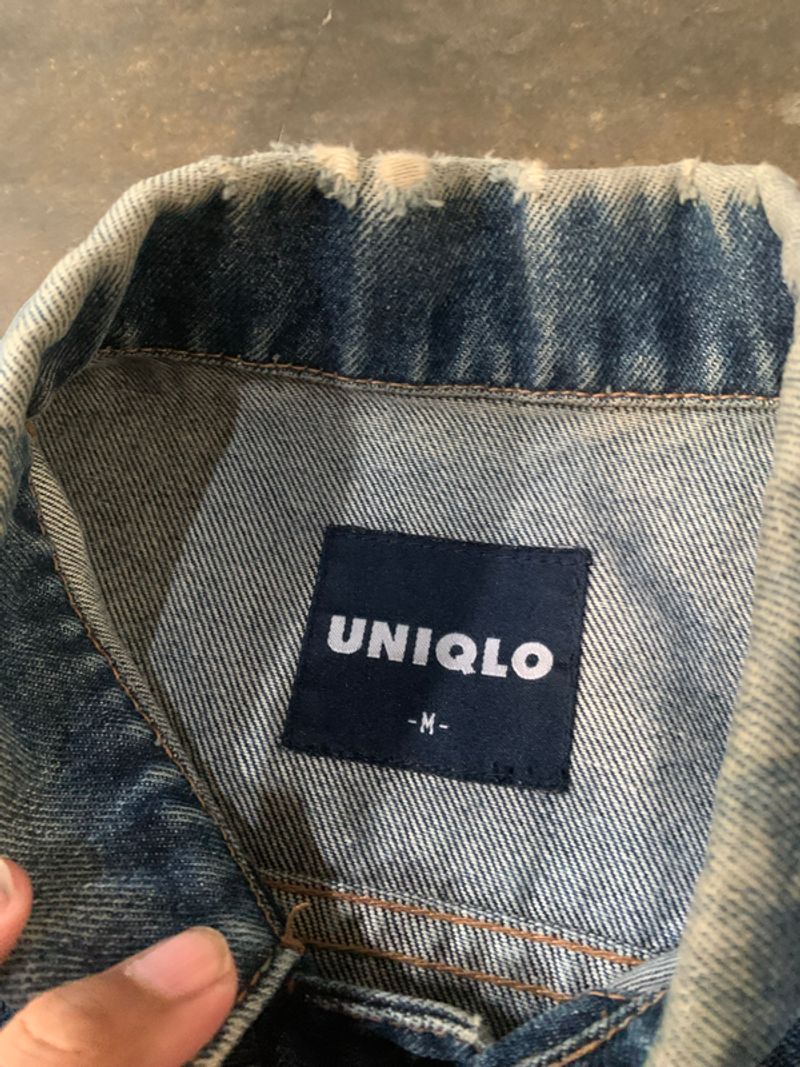 Uniqlo type III Trucker denim jacket scovill button, foto 3