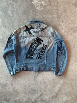 Punk Denim Y2K Jacket avant garde vintage