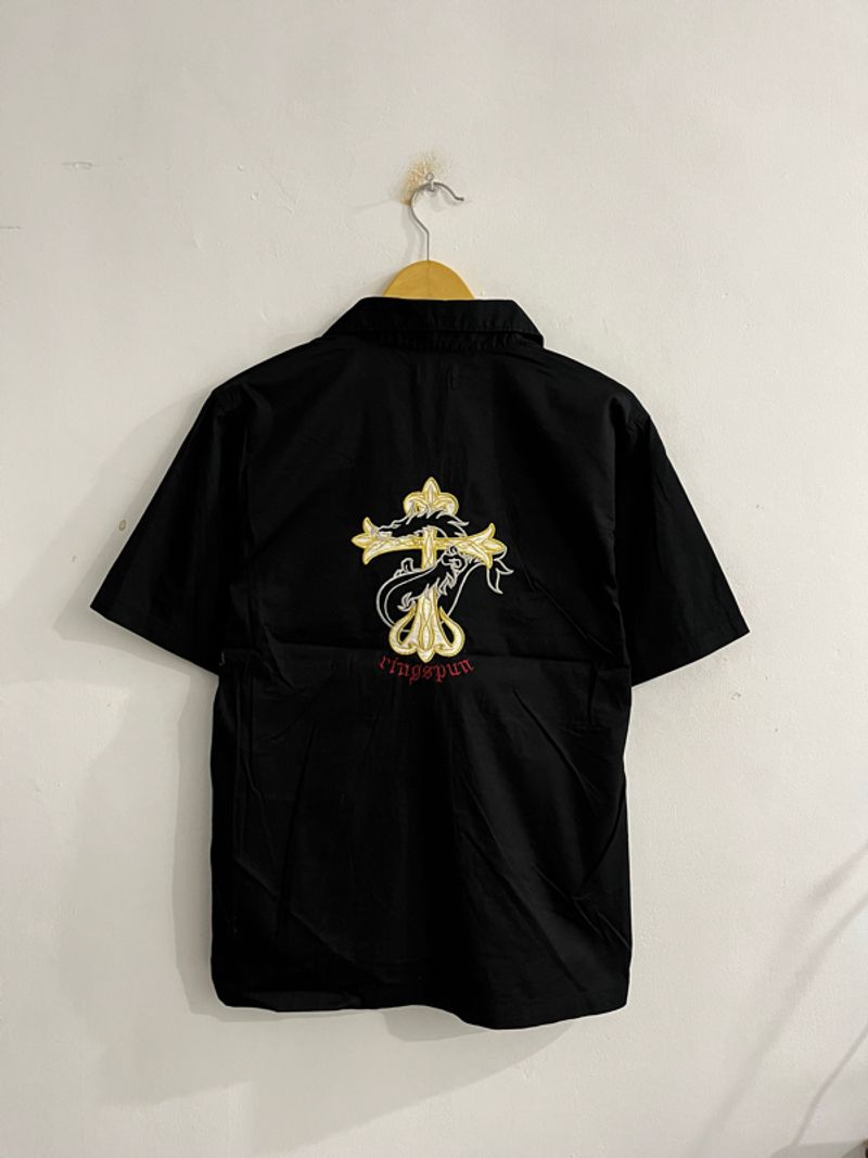 Ringspun Cross Snake Embroidered Shirt, foto 5