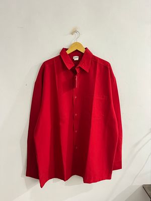 Caltop Red Button Up