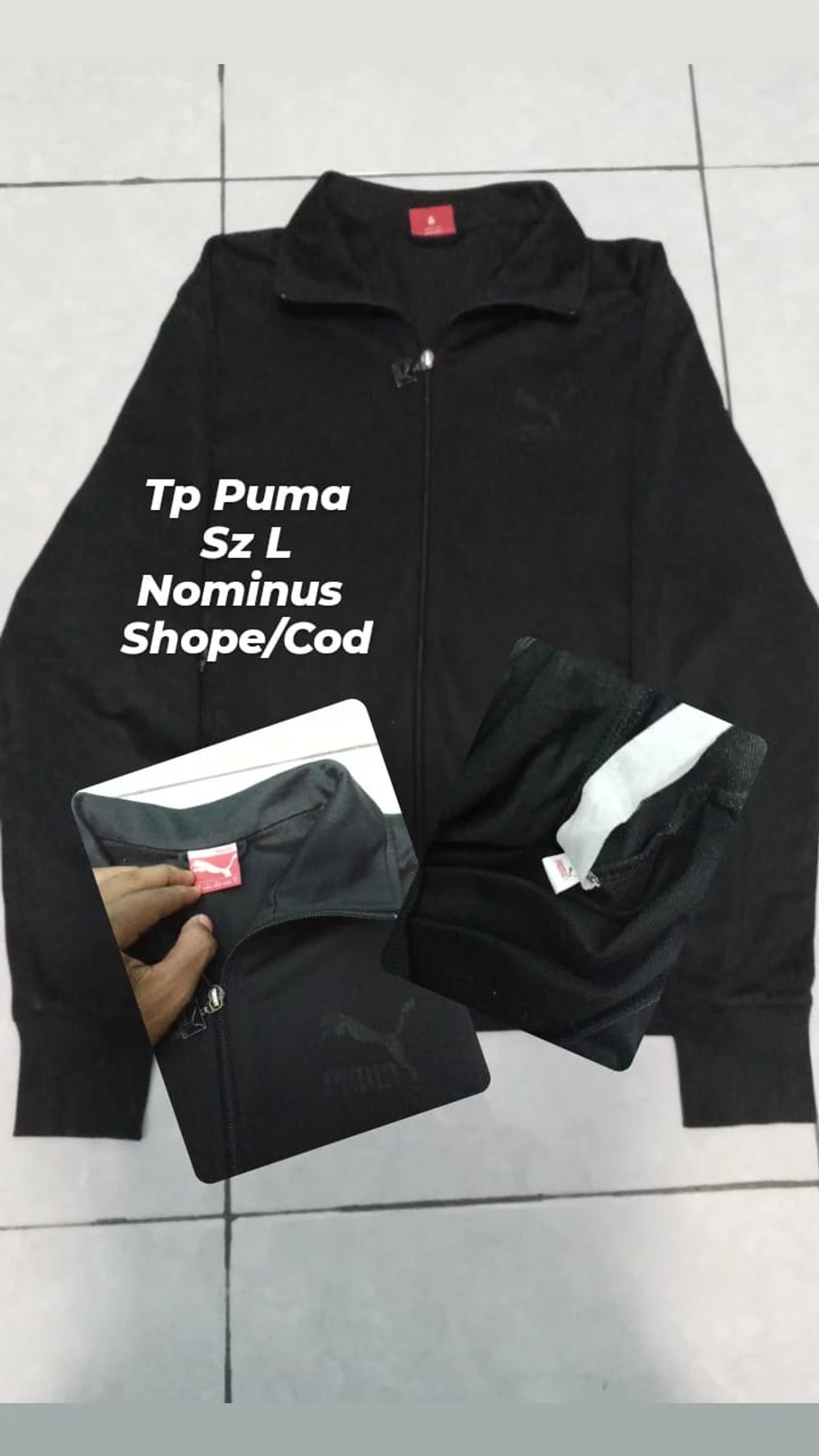 Puma Casual Hoody Pria black