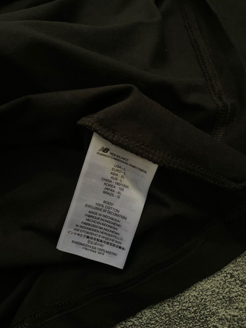 Kaos NB New Balance Hitam, foto 8