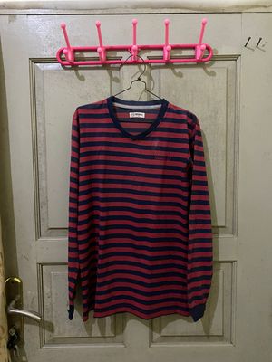 Long Sleeve Red Strip
