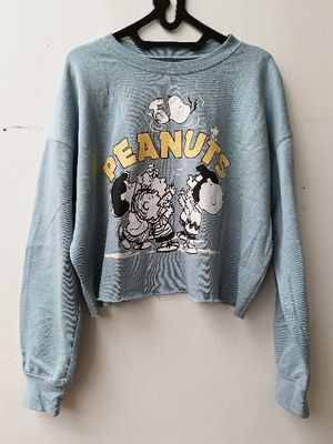 Crop Sweat Shirt #SNOOPY #PEANUT