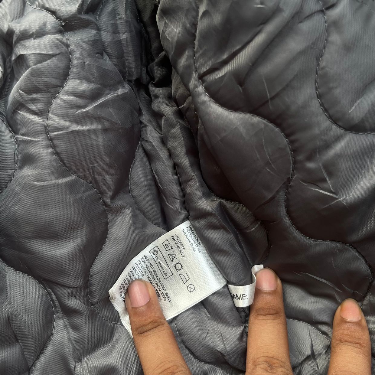 H&M Minimalist Casual Puffer jacket Pria black, foto 6