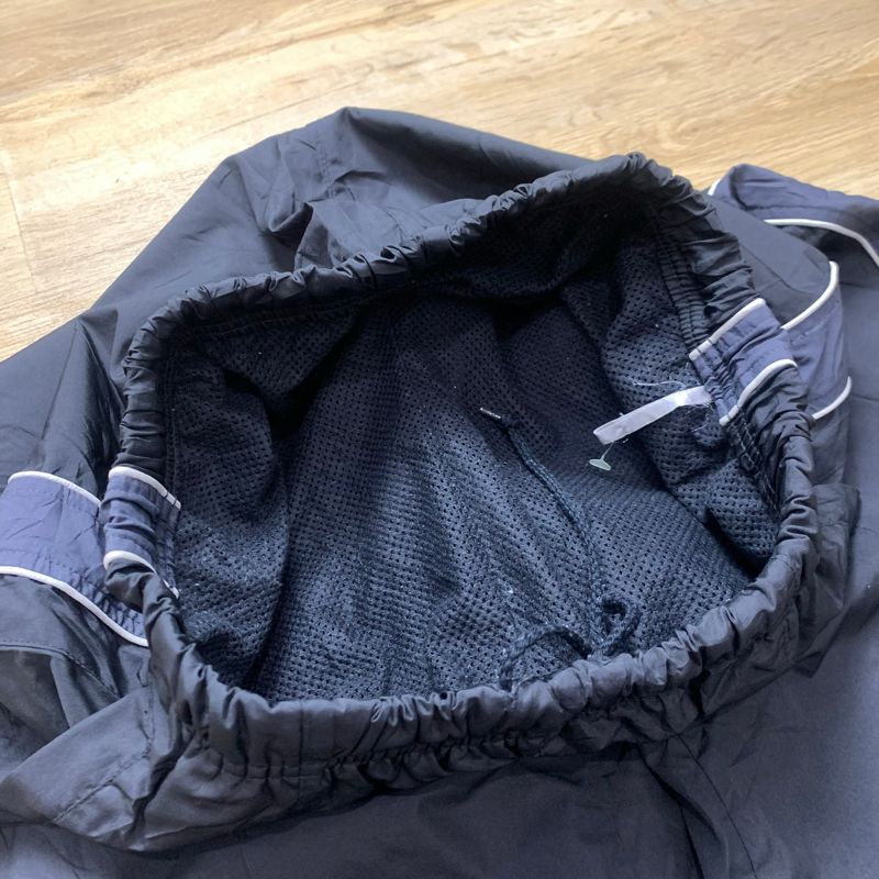 “unknown” black tapped nylon trackpants (relax fit), foto 7