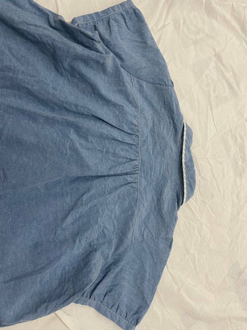 denim puff blouse, foto 5