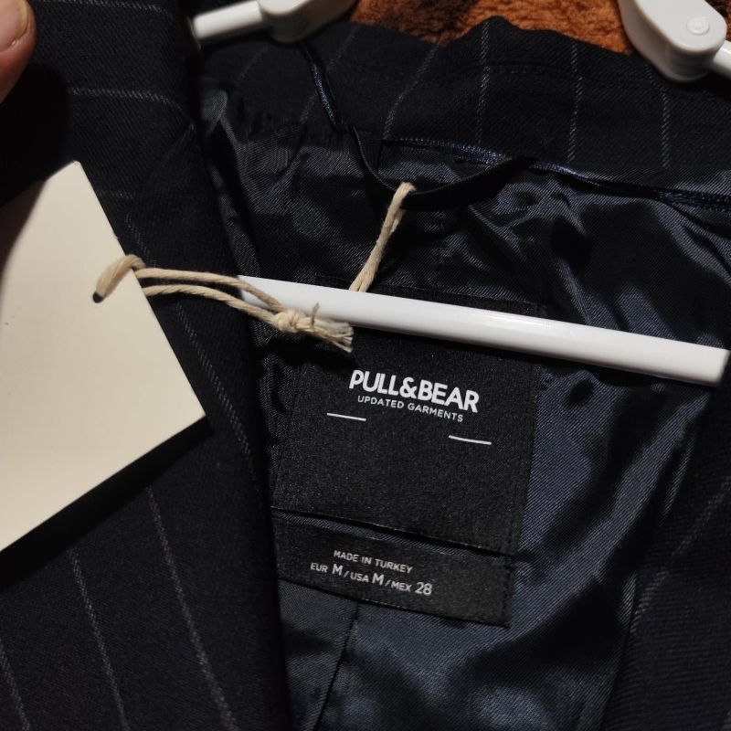 Pull & Bear Luxury Blazer Wanita black gray, foto 3