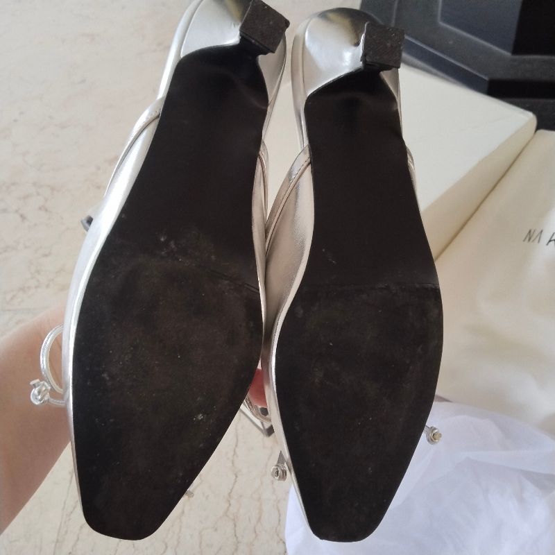 Nakedsol Lily Mules - Silver - size 36, foto 3
